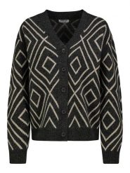 Sublevel Kardigan w kolorze czarno-białym rozmiar: XL. Czarne swetry Sublevel, xl, bez wzorów, bez ramiączek. Za 122.09 zł.