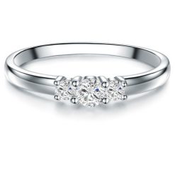 Trilani Srebrny pierścionek srebro wysokiej próby Topaz srebrny Pierścionki 1 ct Damski. Szare pierścionki Trilani, z topazem, srebrne. Za 479.99 zł.