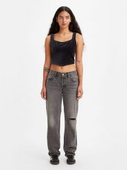 Levi´s Dżinsy "501®" - Regular fit - w kolorze szarym rozmiar: W25/L32. Szare jeansy l, z aplikacjami, klasyczne, z podwyższonym stanem. Za 145.60 zł.