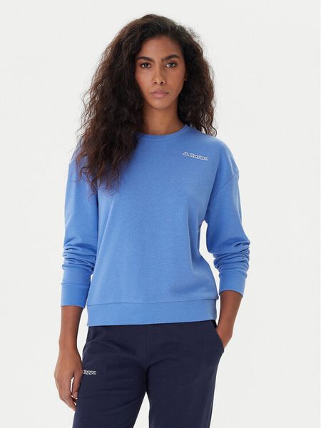Kappa Bluza Logo Fekka 371M5EW Niebieski Regular Fit. Niebieskie bluzy Kappa, m, bez wzorów, z bawełny, bez ramiączek, bez kaptura. Za 119.99 zł.