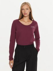 Tommy Hilfiger Bluzka UW0UW05224 Fioletowy Regular Fit. Fioletowe bluzki Tommy Hilfiger, s, bez wzorów, z bawełny, bez kołnierzyka, bez ramiączek. Za 119.99 zł.