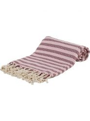 Samimi Chusta hammam w kolorze bordowo-jasnoróżowym - 180 x 100 cm rozmiar: onesize. Czerwone chusty Samimi, bez wzorów, z bawełny. Za 52.99 zł.