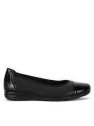 Rieker Baleriny L9351-00 Czarny. Czarne baleriny Rieker, bez wzorów, bez obcasa, bez zapięcia. Za 219.99 zł.