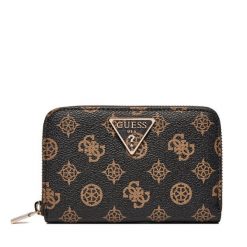 Duży Portfel Damski Guess. Brązowe portfele Guess, z aplikacjami. Za 209.99 zł.