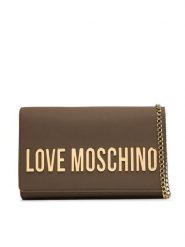 LOVE MOSCHINO Torebka JC4103PP1OKD0203 Brązowy. Brązowe kopertówki Love Moschino, bez wzorów, ze skóry, wizytowe, bez dodatków. Za 699.99 zł.