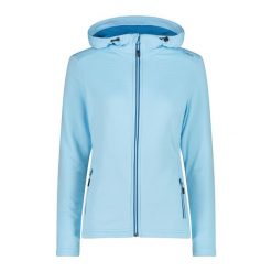 Polar z kapturem dla kobiet CMP. Niebieskie bluzy z polaru CMP, bez wzorów, z polaru. Za 389.00 zł.