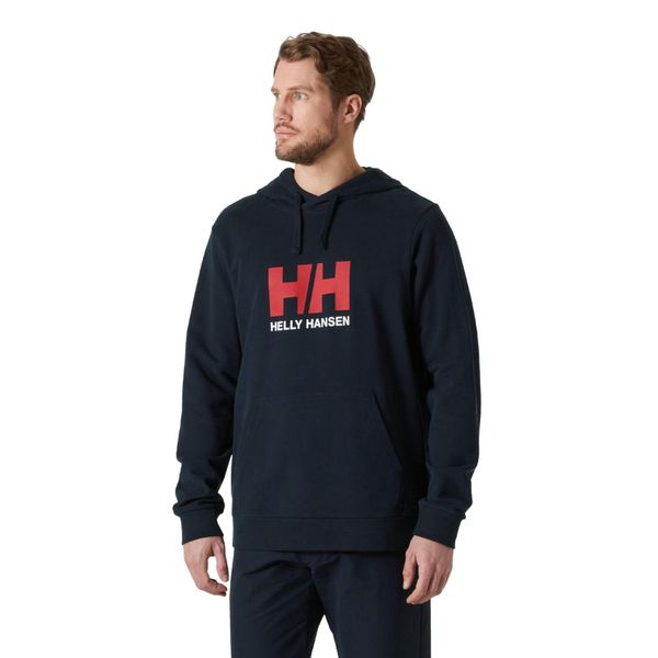 Bluza z kapturem Helly Hansen HH Logo 2.0. Niebieskie bluzy z kapturem Helly Hansen, na lato, m, bez wzorów, z bawełny, z kapturem, trekkingowe. Za 387.05 zł.