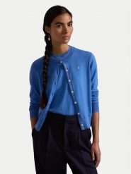 Polo Ralph Lauren Kardigan 211891672025 Niebieski Regular Fit. Niebieskie swetry Polo Ralph Lauren, m, bez wzorów, z bawełny, bez ramiączek. Za 549.99 zł.