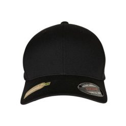 Czapka Z Daszkiem Z Poliestru Z Recyklingu. Czarne czapki z daszkiem FLEXFIT, bez wzorów. Za 84.99 zł.