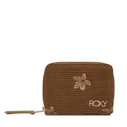 Portfel Roxy. Brązowe portfele Roxy, bez wzorów. Za 109.99 zł.