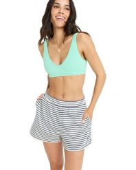 Spodenki dresowe dla Kobiety PERFECT STRIPE Niebieski. Niebieskie szorty sportowe Roxy, bez wzorów, z bawełny, z podwyższonym stanem. Za 179.99 zł.