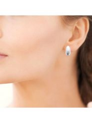 L'atelier précieux Srebrne kolczyki-wkrętki rozmiar: onesize. Szare kolczyki l'Atelier precieux, srebrne. Za 65.99 zł.