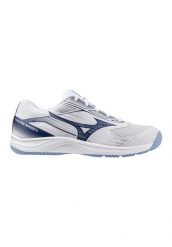 Buty halowe Mizuno Cyclone Speed 5. Białe buty do biegania Mizuno, bez wzorów, z meshu, bez zapięcia, do biegania. Za 349.00 zł.