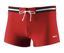 Beco bokserki kąpielowe czerwone. Białe majtki sportowe 47 Brand, bez wzorów, z elastanu. Za 225.99 zł.