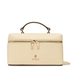 Torebka Furla. Żółte kopertówki Furla, bez wzorów, wizytowe, bez dodatków. Za 944.99 zł.