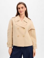 JOOP! trencz Kobiety Sztuczne włókno beżowy, 36. Brązowe płaszcze Joop!, bez wzorów, z włókna, eleganckie, bez kaptura. Za 1,349.95 zł.