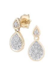 Revoni Złote kolczyki-wkrętki z diamentami rozmiar: onesize. Żółte kolczyki Revoni, z diamentem, złote. Za 1,187.99 zł.