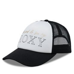 Czapka Roxy. Czarne czapki z daszkiem Roxy, bez wzorów. Za 129.99 zł.