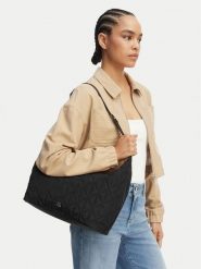 Calvin Klein Torebka LV04F3650G Czarny. Czarne torebki klasyczne Calvin Klein, bez wzorów, z materiału, bez dodatków. Za 529.99 zł.