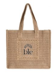 BLE Shopper bag w kolorze jasnobrązowym - 40 x 35 x 10 cm rozmiar: onesize. Brązowe shopper bag BLE, bez wzorów, z materiału, na ramię, bez dodatków. Za 67.09 zł.