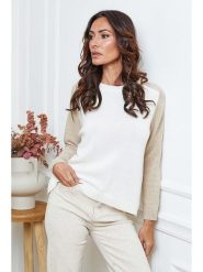 So Cachemire Sweter "Kaleis" w kolorze beżowo-kremowym rozmiar: S. Brązowe swetry So Cachemire, s, bez wzorów, z kaszmiru, bez ramiączek. Za 235.50 zł.