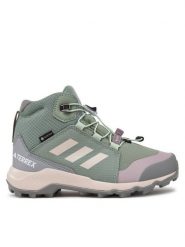 Adidas Trekkingi Terrex Mid GORE-TEX JI1356 Zielony. Zielone buty trekkingowe adidas, z gore-texu, bez zapięcia. Za 369.99 zł.