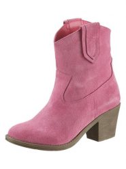 Heine Skórzane botki w kolorze jasnoróżowym rozmiar: 37. Różowe botki Heine, bez wzorów, ze skóry, eleganckie, bez obcasa, bez zapięcia. Za 130.99 zł.