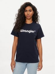 Wrangler T-Shirt 112352289 Granatowy Regular Fit. Niebieskie t-shirty Wrangler, s, bez wzorów, z bawełny, bez kołnierzyka, bez ramiączek. Za 79.99 zł.