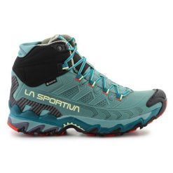 Buty Trekkingowe La Sportiva Ultra Raptor Ii Mid Leather Ws Gtx 34L734900 zielone. Zielone buty trekkingowe z gore-texu, bez zapięcia. Za 1,324.15 zł.