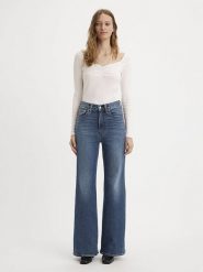 Levi's Dżinsy - Flared fit - w kolorze niebieskim rozmiar: W30/L30. Niebieskie jeansy Levi's, l, z aplikacjami, ze skóry, klasyczne, z podwyższonym stanem. Za 239.95 zł.