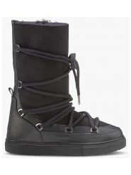 INUIKII Skórzane botki "Classic High Laced" w kolorze czarnym rozmiar: 37. Czarne botki Inuikii, bez wzorów, z materiału, bez obcasa, bez zapięcia. Za 892.02 zł.