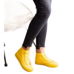 Żółte wysokie trampki Rafife. Żółte trampki bez wzorów, przed kolano, bez zapięcia. Za 78.15 zł.