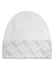 Guess Czapka W5BZ20 Z2NQ2 Biały. Białe czapki zimowe Guess, z aplikacjami, z materiału. Za 219.99 zł.