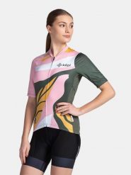 Kilpi Koszulka kolarska "Ritael" w kolorze żółto-jasnoróżowo-oliwkowym rozmiar: 36. Brązowe t-shirty sportowe Kilpi, bez wzorów, z materiału, bez ramiączek, rowerowe. Za 178.56 zł.