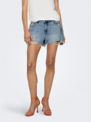 ONLY Szorty jeansowe Pacy 15256232 Niebieski Regular Fit. Niebieskie szorty ONLY, bez wzorów, z bawełny. Za 119.99 zł.