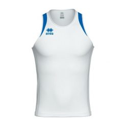 Tank top Errea Starter. Białe topy ERREA, bez wzorów, sportowe, bez kołnierzyka, bez ramiączek. Za 237.00 zł.