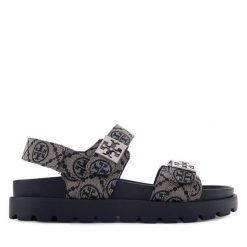 Sandały Tory Burch. Niebieskie sandały Tory Burch, bez wzorów, bez obcasa, na płaskiej podeszwie, bez zapięcia. Za 1,644.00 zł.