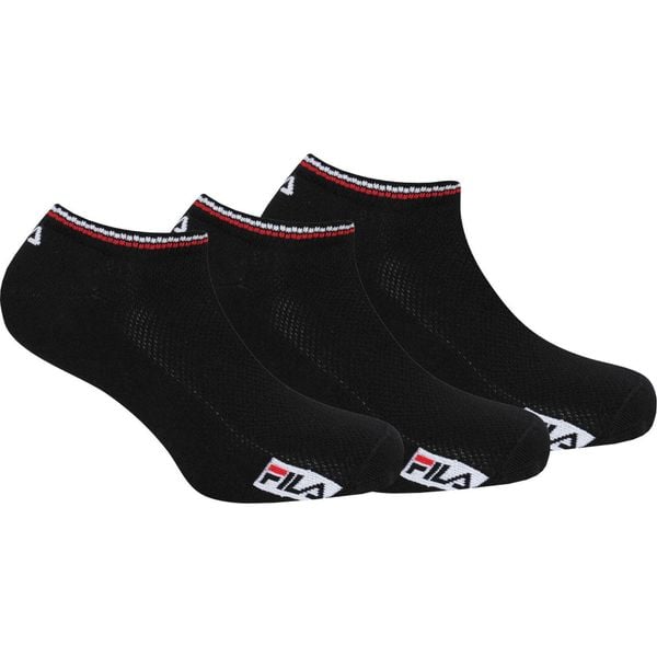 Fila 3-pack niewidoczne skarpetki bambusowe czarne 39-42. Czarne skarpetki Fila, bez wzorów. Za 136.99 zł.