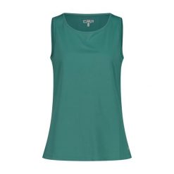 Damski tank top CMP. Zielone topy CMP, xs, bez wzorów, sportowe, bez kołnierzyka, bez ramiączek. Za 87.40 zł.
