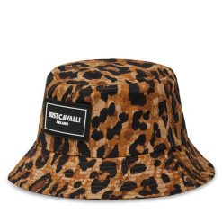 Kapelusz Just Cavalli. Brązowe kapelusze Just Cavalli, bez wzorów. Za 239.99 zł.