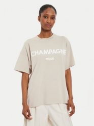 ViCOLO T-Shirt RB0399 Beżowy Regular Fit. Brązowe t-shirty ViCOLO, l, bez wzorów, z bawełny, bez kołnierzyka, bez ramiączek. Za 119.99 zł.