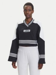 Adidas Bluza Blocking JW7273 Czarny Loose Fit. Czarne bluzy adidas, xl, bez wzorów, z bawełny, bez kaptura. Za 349.99 zł.