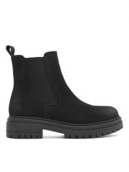 JENNY Botki GEMMA WS5195-35 Czarny. Czarne botki Jenny, bez wzorów, bez obcasa, na płaskiej podeszwie, bez zapięcia. Za 119.99 zł.