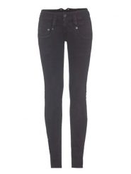 Herrlicher Dżinsy - Skinny fit - w kolorze czarnym rozmiar: W30/L32. Czarne jeansy Herrlicher, l, z aplikacjami, ze skóry, klasyczne, z podwyższonym stanem. Za 114.71 zł.