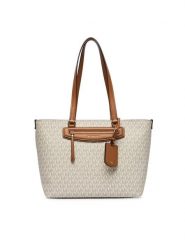 MICHAEL Michael Kors Torebka 30S6GTVT2B Écru. Białe shopper bag MICHAEL Michael Kors, bez wzorów, ze skóry, bez dodatków. Za 1,159.00 zł.