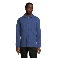 Overshirt Sol's Mael. Niebieskie kombinezony SOL'S, m, bez wzorów, z bawełny, bez kołnierzyka, bez ramiączek. Za 289.50 zł.