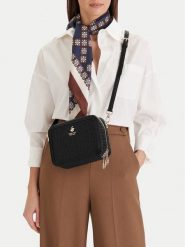 Beverly Hills Polo Club Torebka EO-BHPC-S-001-09 Czarny. Czarne listonoszki Beverly Hills Polo Club, bez wzorów, z materiału, bez dodatków. Za 249.99 zł.