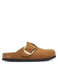 Birkenstock Klapki Boston Big Buckle Tonal 1032949 Pomarańczowy. Brązowe klapki Birkenstock, bez wzorów, ze skóry, bez obcasa, bez zapięcia. Za 779.99 zł.