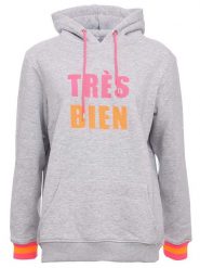 Zwillingsherz Bluza "Keira" w kolorze szarym rozmiar: L/XL. Szare bluzy Zwillingsherz, l, bez wzorów, z bawełny, bez ramiączek, z kapturem. Za 173.99 zł.