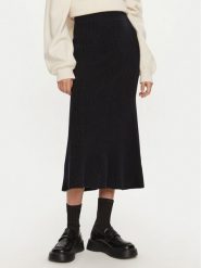 Calvin Klein Spódnica midi K20K207688 Czarny Regular Fit. Czarne spódnice Calvin Klein, xs, bez wzorów, z wełny, midi. Za 459.99 zł.